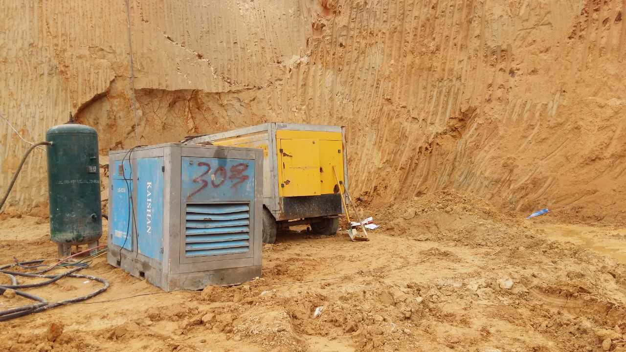 莆田某建筑工地空压机出租